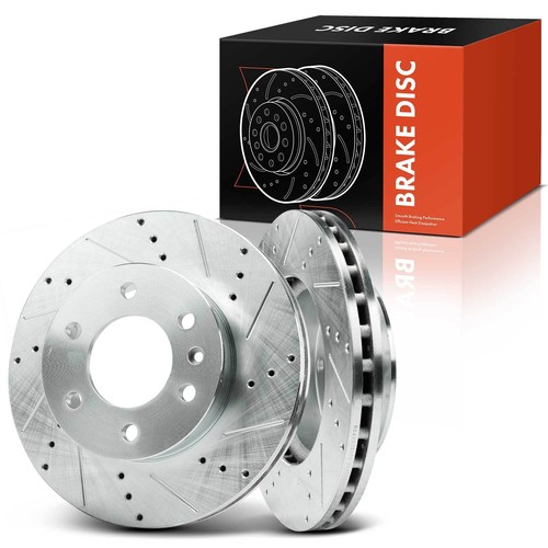 Front drilled brake - drilled,